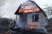 На дачах под Минусинском сгорел частный дом