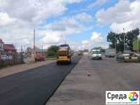 Дорога вблизи нового моста в Минусинске стала ровнее (фото)
