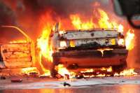 В Курагинском районе сгорел автомобиль