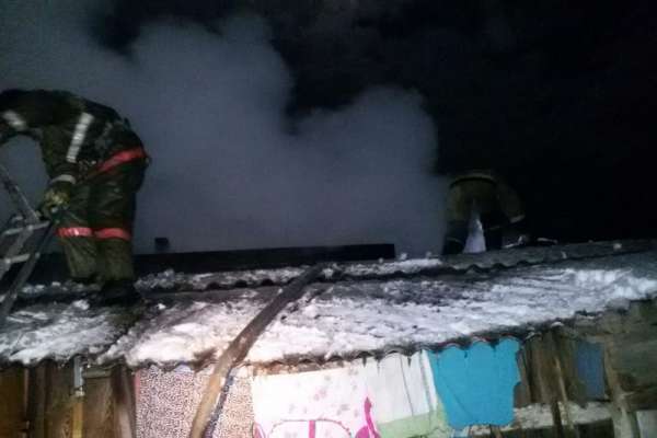 В Минусинском районе сгорел дом