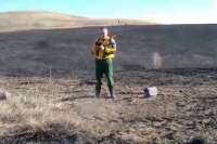 В Минусинском районе огнеборцы остановили ландшафтный пожар в десяти метрах от лесного массива