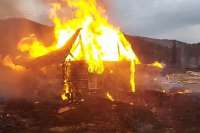 В селе Сизая Шушенского района в пожаре погиб мужчина