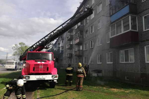 В Минусинске выгорела квартира