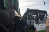 В Шарыповском районе локомотив протаранил автобус