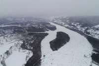 На реке Абакан продолжается ледовый затор