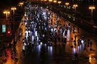 Велосипедисты прокатились по ночному и дождливому Минусинску